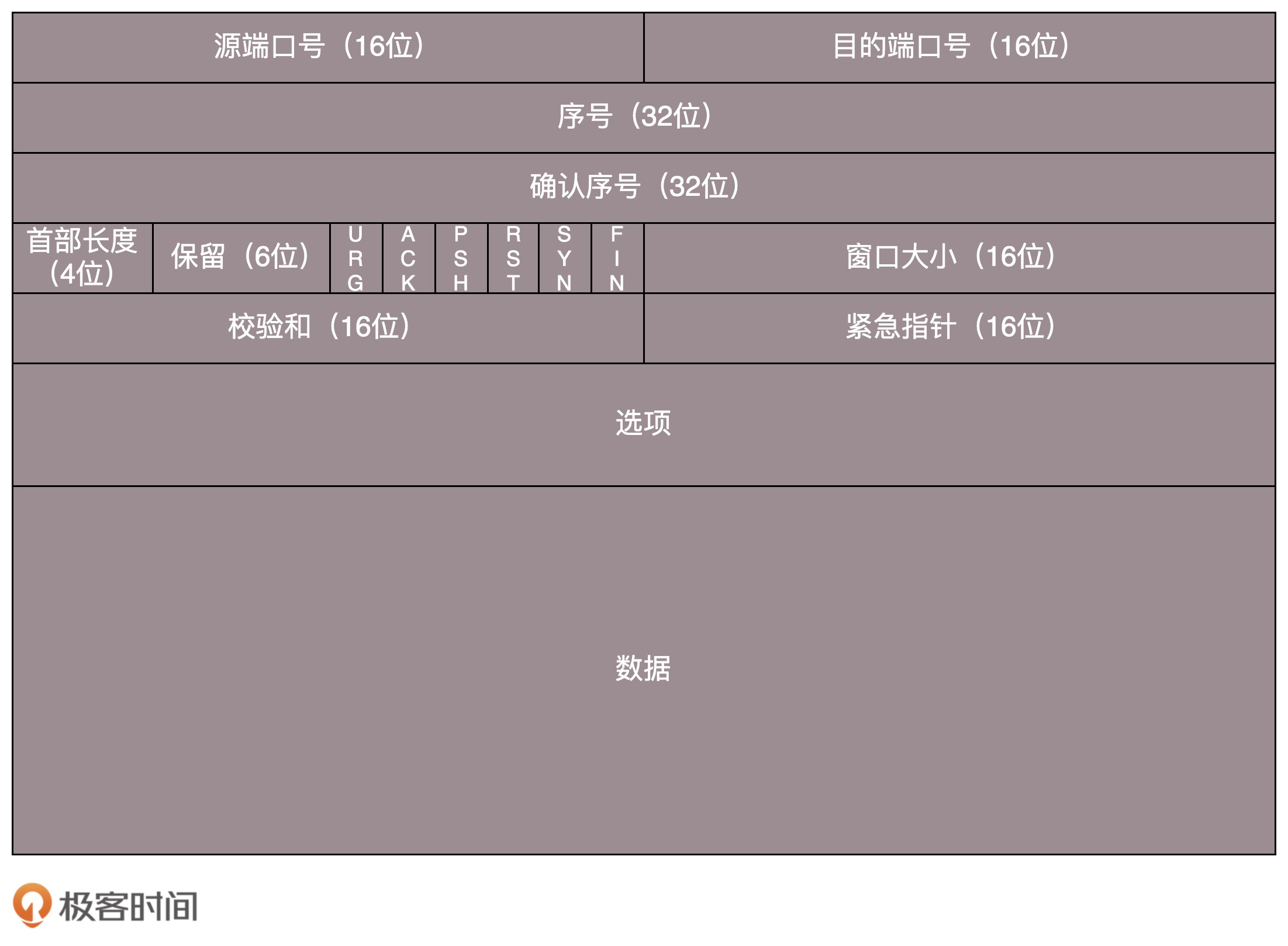 TCP数据包格式